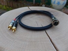 4 Pin Din To RCA/Phono Cable Interconnect For Naim 0.75m