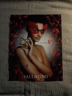 Werbepapier Parfum. Parfum Ad Valentino V von 2005 ANG