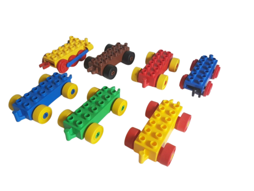 Lego Duplo • 7 przyczep kolejowych kolorowo mieszanych - Zdjęcie 1 z 1
