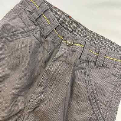 Sergent Major Kid Brown Pencil Stripe Cotton Cargo Pants 8y NWoT