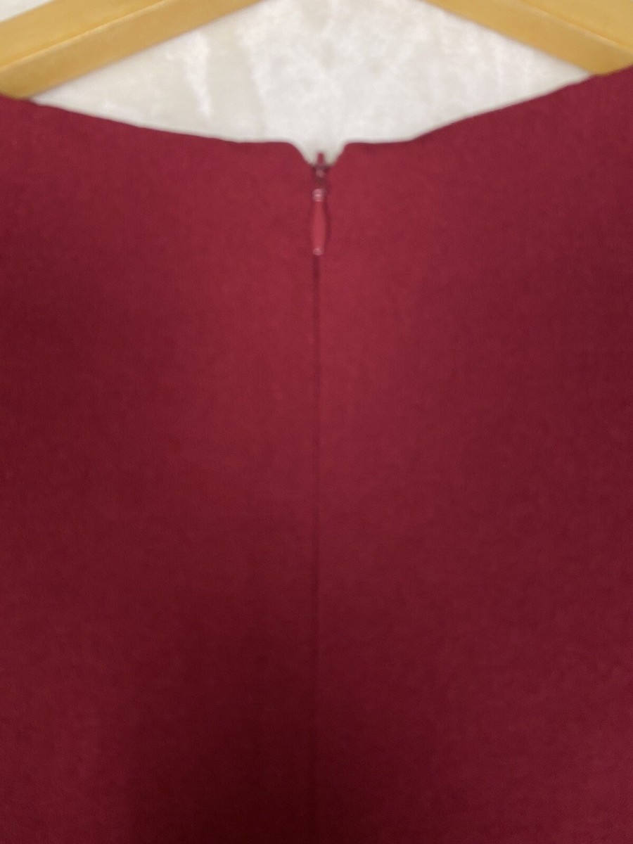Talbots Dress Womens 12 Sheath Burgundy Lined Modest Career Office Work  Vintage | eBay