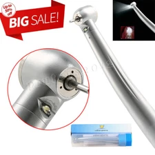 Dental Fiber Optic E-generator LED 3 Way High Speed Turbine Handpiece 4Hole