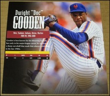 2009 Dwight Doc Gooden Photo Clipping New York Mets 6.25