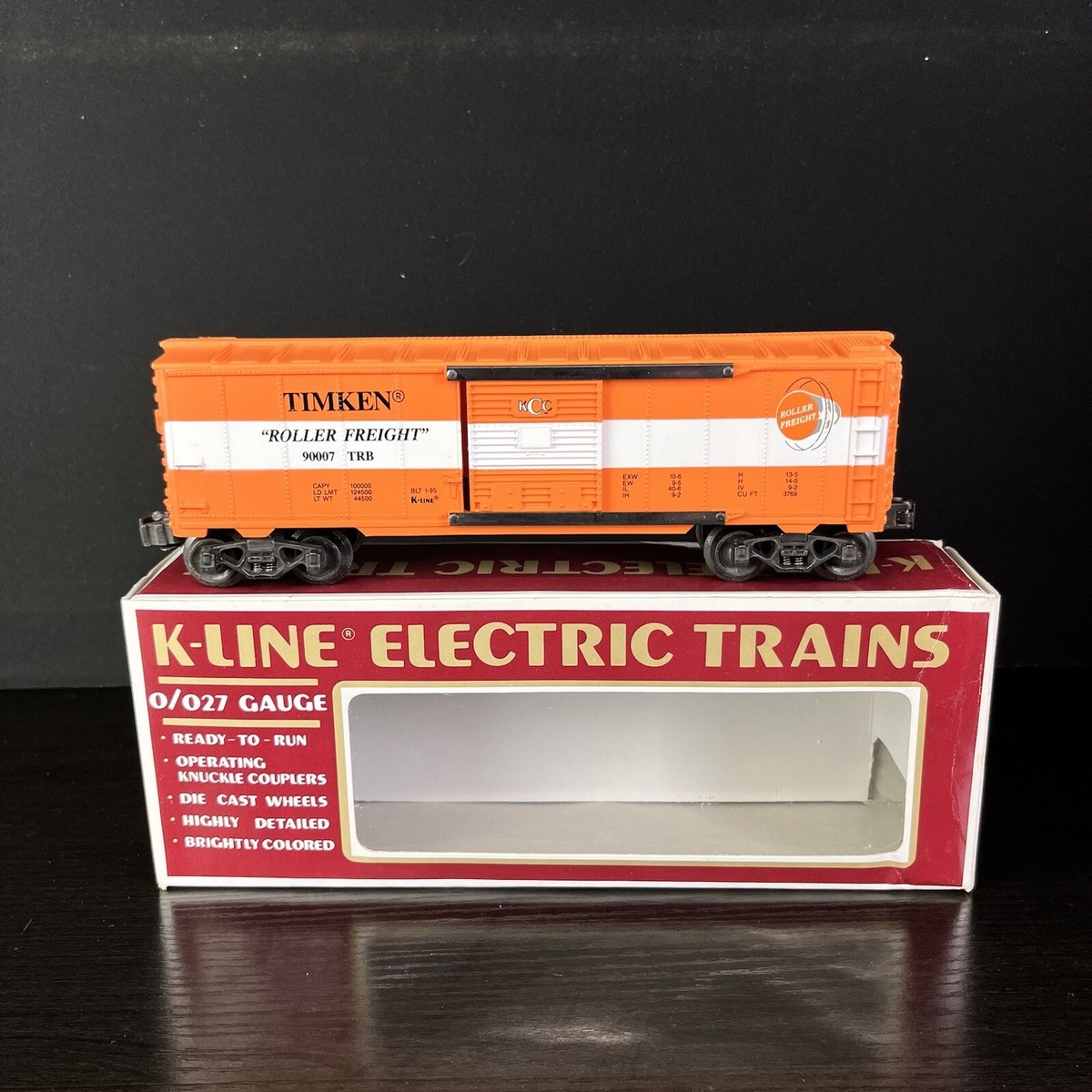 K-LINE Timken Roller Freight Classic Box Car K-90007 O gauge new