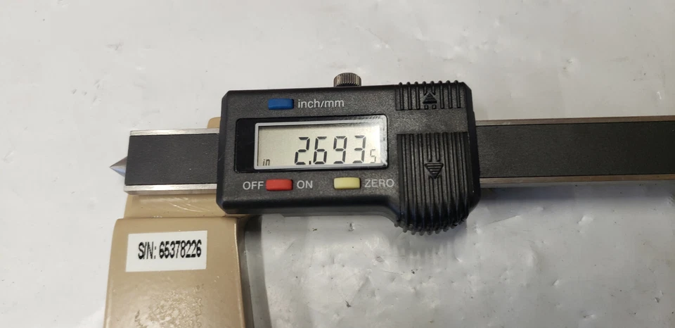 Unknown Brand 0- 2-1/2" Outside Diameter Micrometer with Pointed Point.  - Image 3 of 4