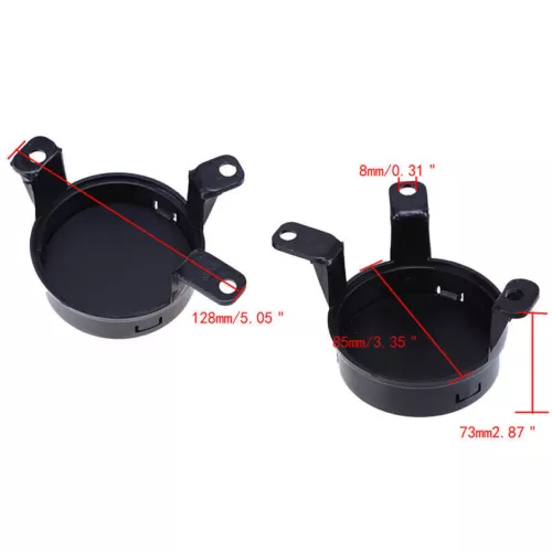 2PCS Front Bumper Fog Lights ACC Decor Cover For Audi A6 S6 A7 RS6 2011-2016 - Picture 9 of 11