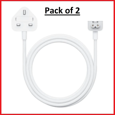 x Apple Macbook Pro Air Mac UK Pin Power Adapter Magsafe Cable Cord Lead