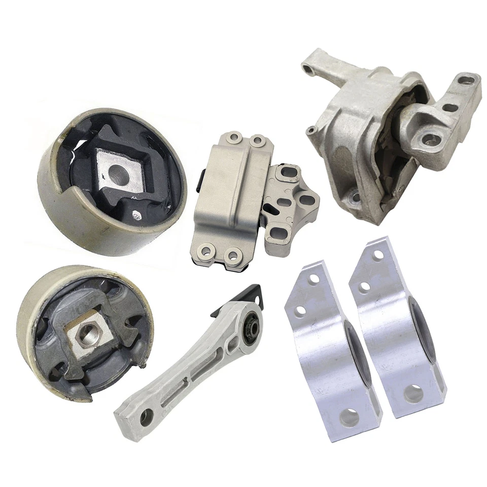 Set 7PCS Engine Motor & Manual Trans Mount For 2009-2016 Volkswagen Tiguan 2.0L - Image 2 of 4