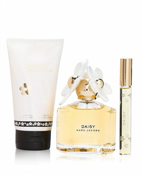 Marc Jacobs Daisy Perfume 3.4 Oz/100 ml Eau De Toilette Spray 3 Pcs Gift  Set