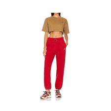 Jordan Brooklyn Fleece Womens Size M Trousers Comfy Joggers Red FN4494 687 New