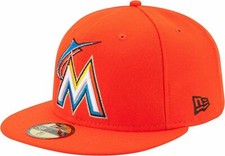  70360936 Mens New Era MLB Authentic On Field 59FIFTY Fitted Cap Miami Marlins