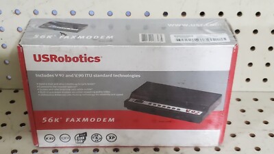 New Sealed USRobotics Model 5686E 56K V.92/V.90 ITU Standard Tech Fax Modem