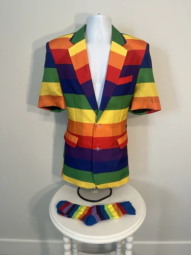 Tispy Elves Happy Hour short sleeve Pride jacket with matching socks video thumbnail