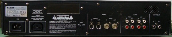 TEAC V-800G-F HI8 8MM PRO VCR WORK GREAT FOR 8MM TAPE TO TRANSFER