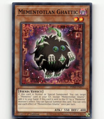 yugioh phantom nightmare cards Yugioh Mementotlan Ghattic PHNI-EN017