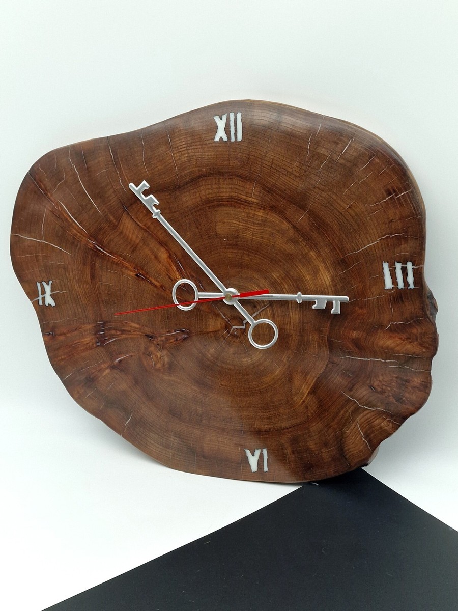 Wood Slab Wall Clocks How To Make A Wood Clock : 17 Steps (with