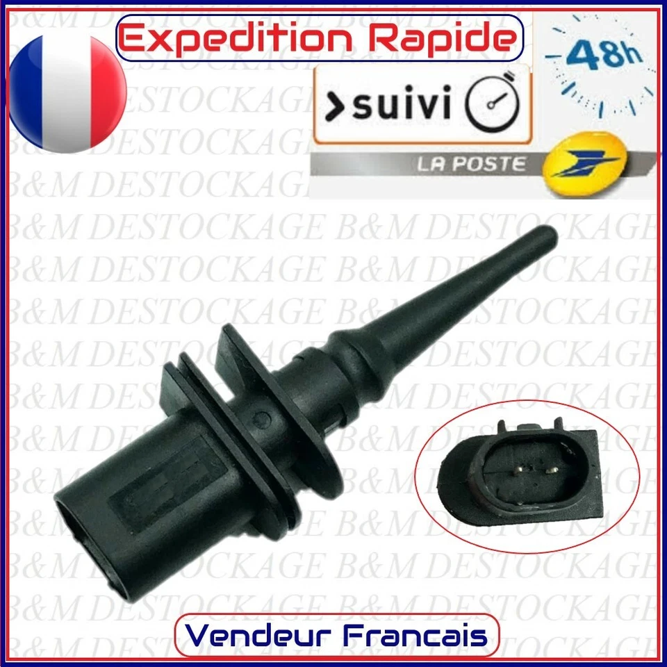 CAPTEUR DE TEMPERATURE EXTERIEUR BMW E39 E46 MINI OEM:  65806905050  65816936953 - Photo 1/4