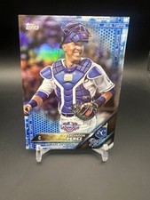 2016 Topps Opening Day #OD-128 Salvador Perez - Catchers Gear Blue Foil