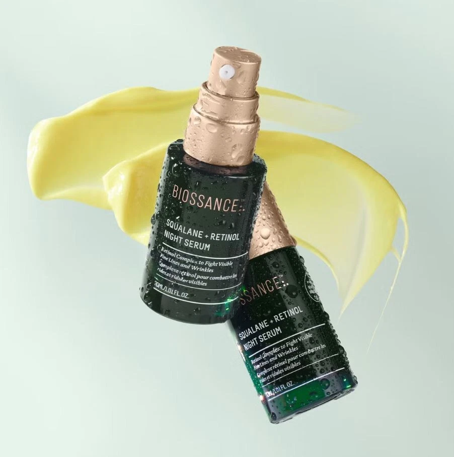 Suero nocturno Biossance Squalane + Retinol 30 ml - antienvejecimiento, hidratante, reafirmante Foto 2 de 4