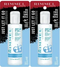 2 Pack: Rimmel Gentle Eye Make Up Remover Oil Free | Just Let It Go | 3.4 oz