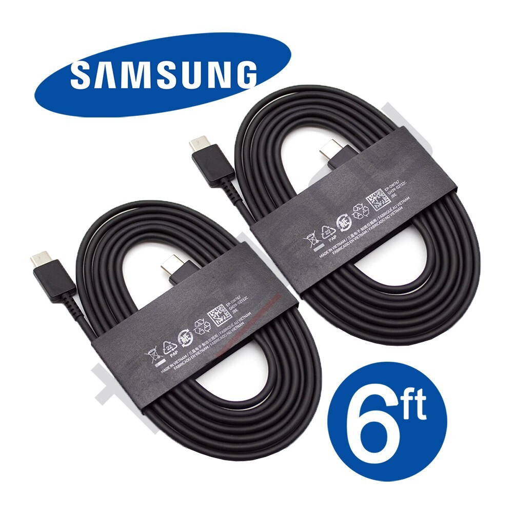 2x Original Samsung Galaxy S23 S22 S21 S20 5G USB-C 6FT Super Fast