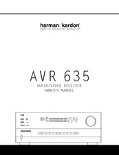 Manual del propietario del receptor Harman Kardon AVR635