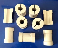 Lot of 7 Sets, Plastic Sleeve only for 1/2" Tubing for Hex Hangers Style
