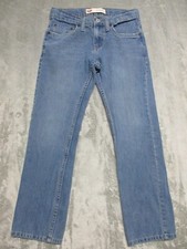 Levi's 511 Slim Skinny Fit Jeans Womens Size 12 Reg Blue Denim Pants Faded 26x26