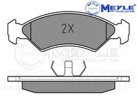 Meyle Bremsbelagsatz, Vorderachse Mit Antikratzplatte 025 208 5717