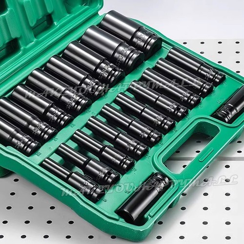 10/20Pcs 8-32Mm 1/2 inch Drive Deep Impact Socket Set Heavy Metric Garage Tools - Picture 2 of 11