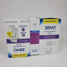 Set/10 Zevo Flying Insect Trap Refill Cartridges Fly Gnat Trap
