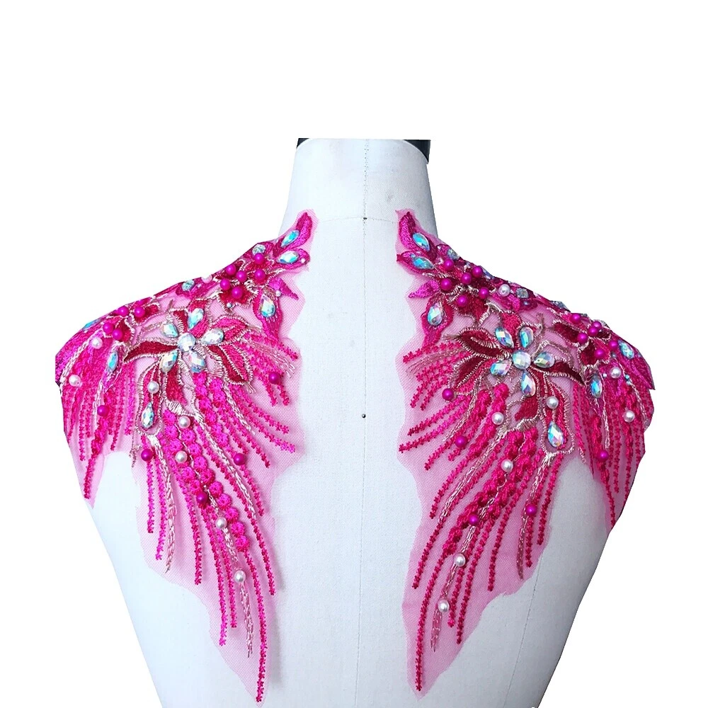 Embroidered Multicolor Wedding Dress Sewing Trims