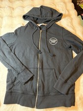 VICTORIA SECRET SPORT VSX FULL ZIP BLACK HOODIE SZ Small Lightweight Sweatshirt