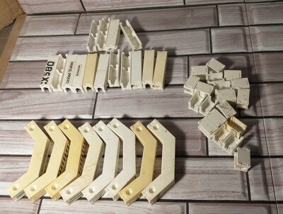 Fisher Price Construx White Lot of 42 Small, Medium and Angled Beams