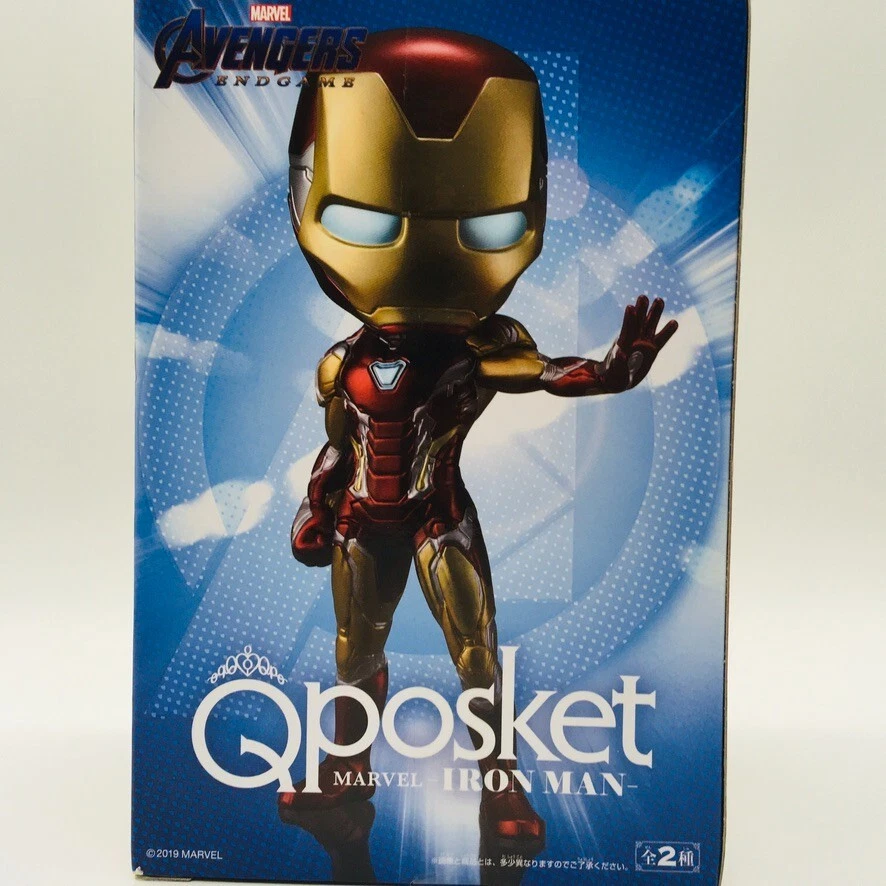 Figura Marvel Avengers Endgame Iron Man Q Posket 5.5" Japón Banpresto 2019 Foto 3 de 4