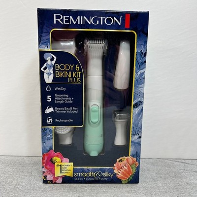 Remington Body & Bikini Kit Plus Smooth & Silky Women's Grooming 5-in-1 Wet/Dry