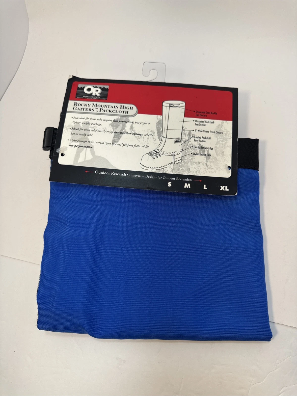 Vintage Outdoor Research OR Gaiters Made In Usa Blue Rain XL BRAND NEW
Opens in a new window or tab
