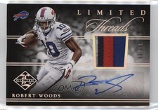 2014 Panini Limited Threads Prime 8/10 Robert Woods #TA-RW Auto 3b8
