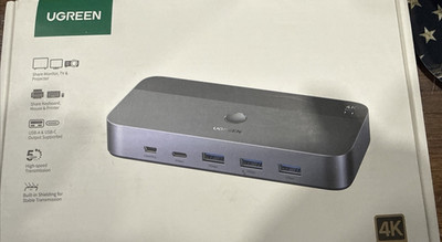 UGREEN HDIM KVM SWITCH 2-1 OUT Open Bx Amazon Return