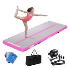 Air Mat Tumble Track 4 inches Thickness Inflatable Gymnastics Mat for Home 
