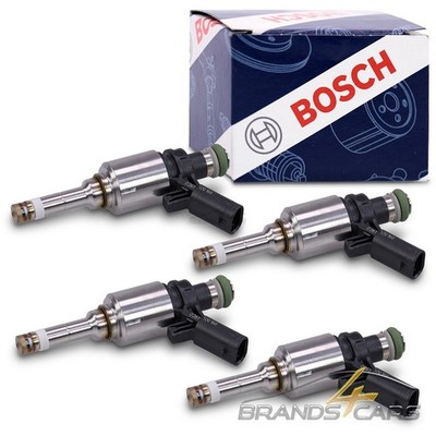 BOSCH 4x EINSPRITZVENTIL EINSPRITZDÜSE FÜR AUDI SEAT SKODA VW 1.8 TFSI TSI