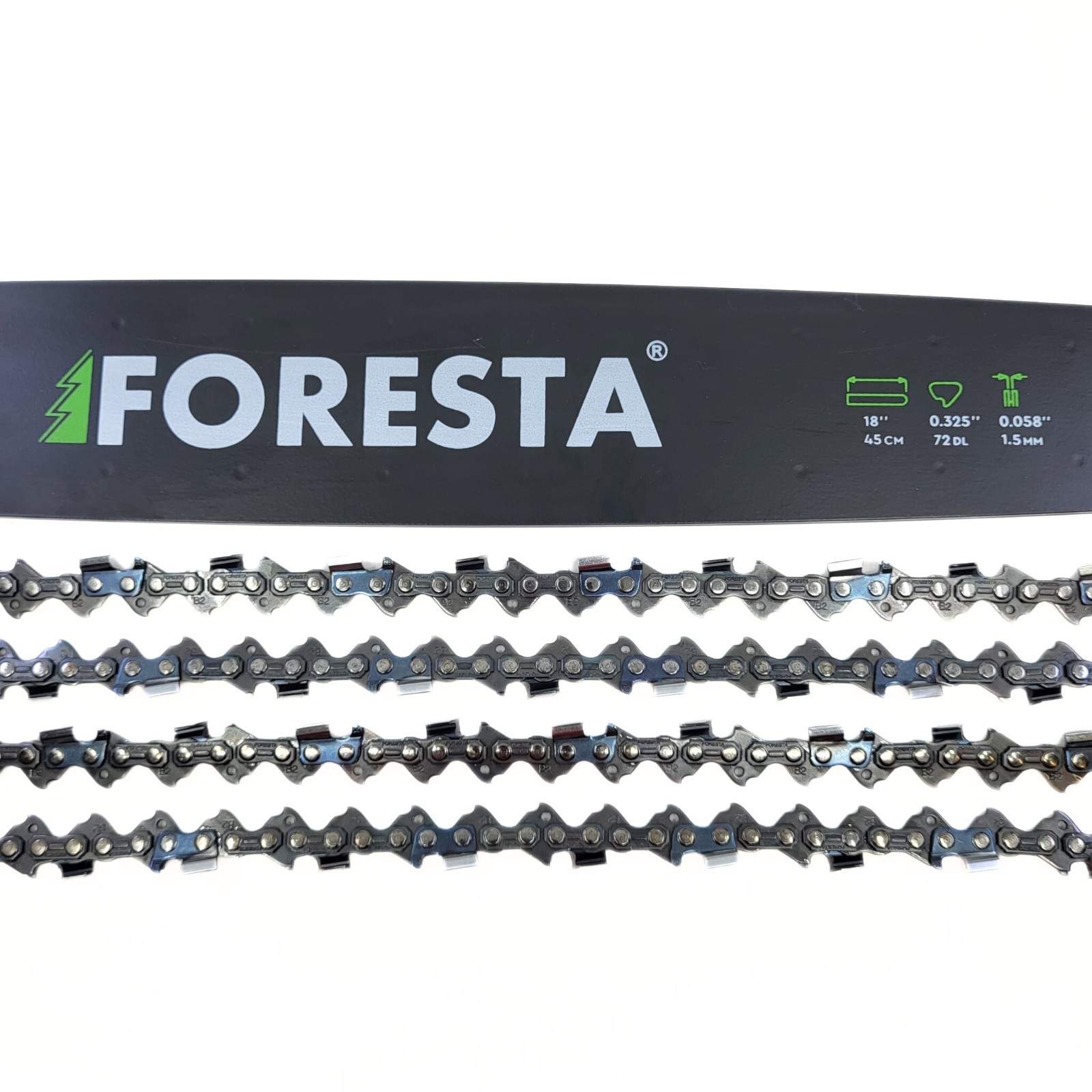 Pack guide et chaînes de tronçonneuse 45cm pour préparer le bois de chauffage - 4