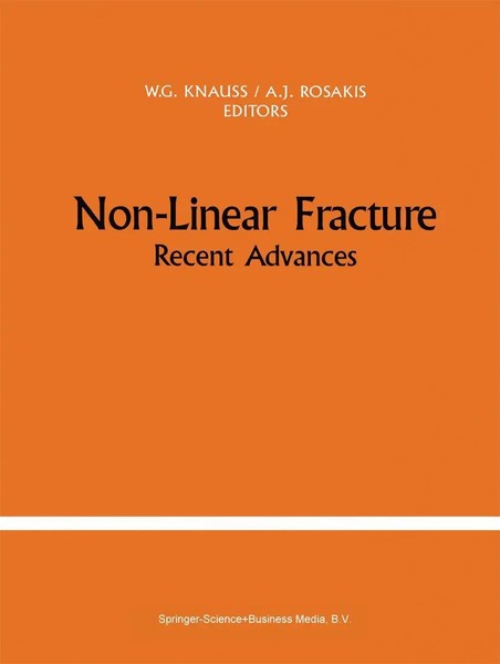 Non-Linear Fracture Recent Advances W. G. Knauss (U. A.) Taschenbuch Englisch-image