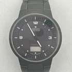 RARE Vintage Junghans Voyager Mega Solar Titanium Mens Watch W/Box  Works #2290D