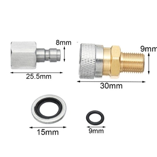 Connettore rapido in acciaio inox 1/8 perBSPP con filettature interne esterne - Foto 8 di 12