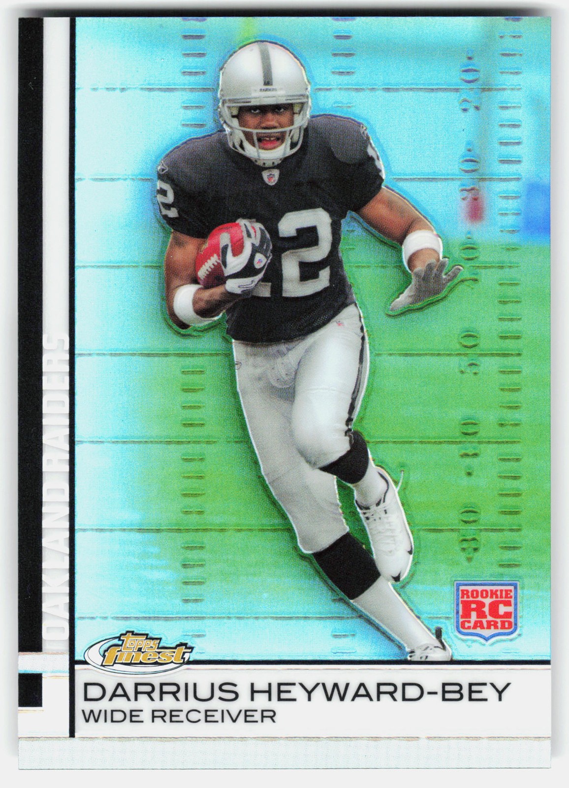 Darrius Heyward-Bey Finest #75 Blue Refractor