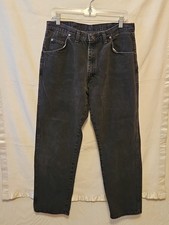Vtg 1997 Wrangler 96501CB Black Jeans Made in USA Mens 36x30 Regular Straight...