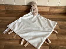 Mamas & Papas Welcome to the World Baby Comforter Blankie Soft Taggie Bear