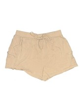 She + Sky Women Brown Khaki Shorts L
