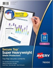 Secure Top(TM) Sheet Protectors Top-Load Supe...